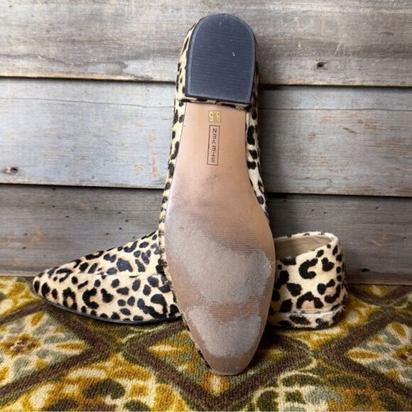 Steve‎ Madden Hailey Cheetah Fur Flats - Picture 4 of 9